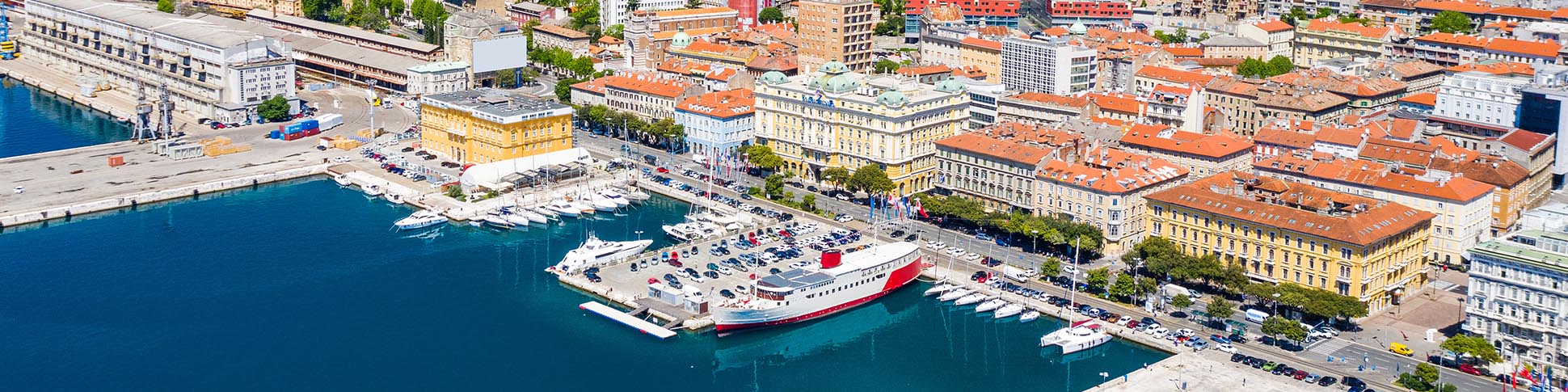 Blick auf das Stadtzentrum von Rijeka