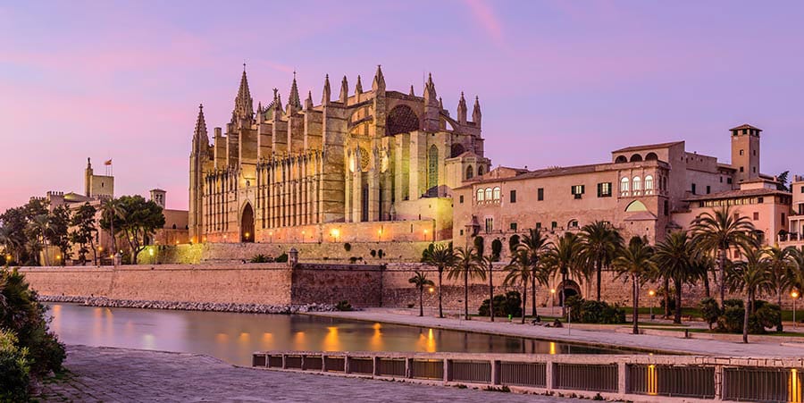 Blick auf die Kathedrale von Palma de Mallorca